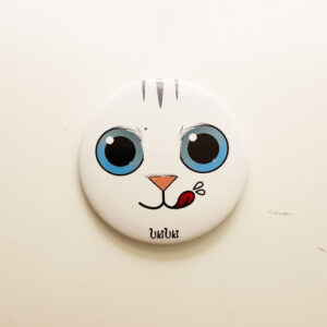 Alternative view of UKIUKI Pin Buttons – Character Face (6 Designs)