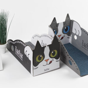 UKIUKI Cat Face Carpet Scratcher – DIY, Eco-Friendly, 3 Colors