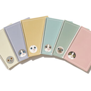 UKIUKI Character Spiral Notebook Large – 6 Pastel Colors
