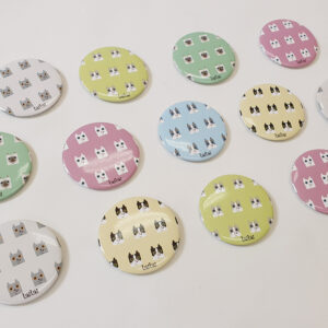 UKIUKI Pin Buttons – Pattern (6 Designs)